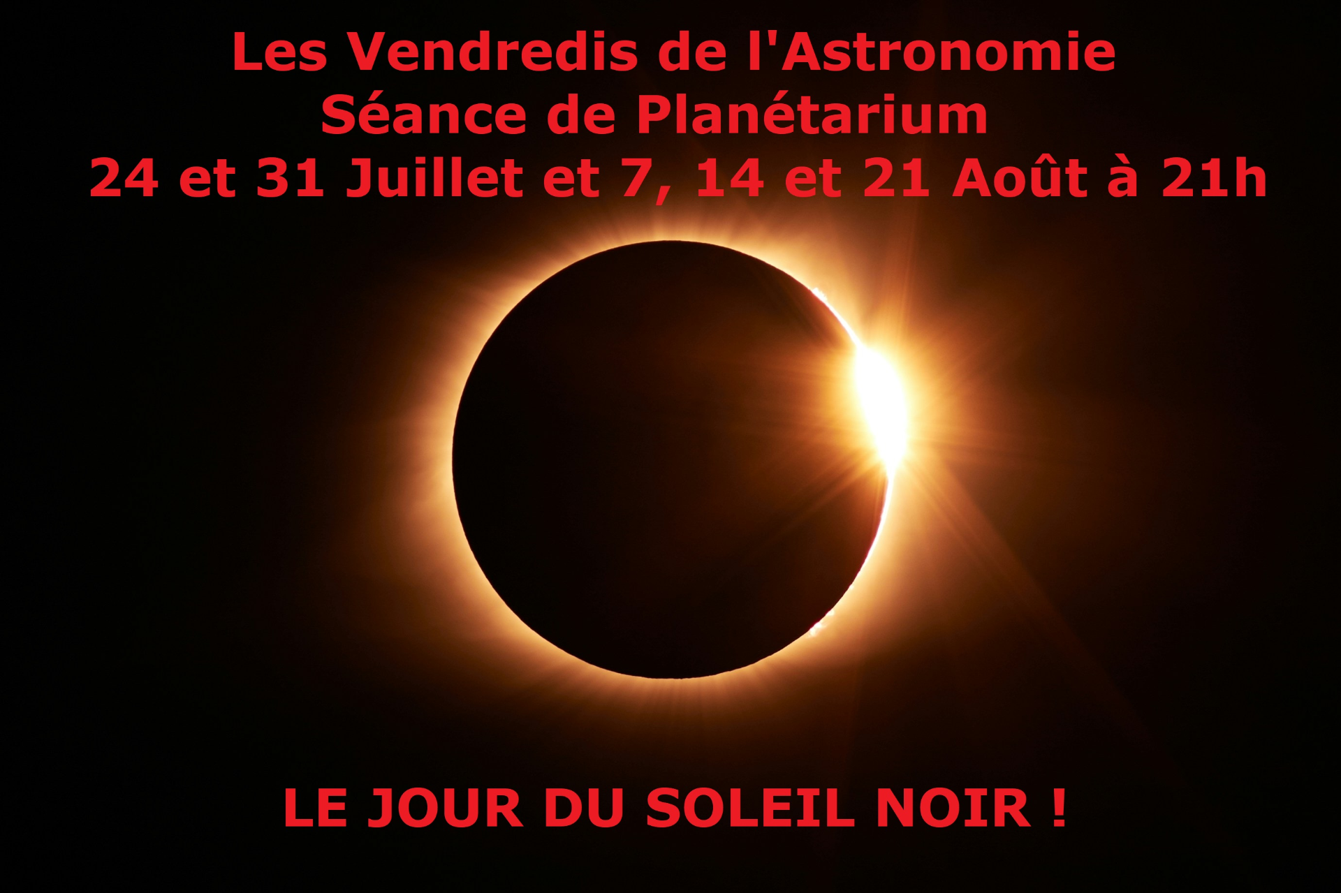 LES VENDREDIS DE L'ASTRONOMIE LES VENDREDIS DE L'ASTRONOMIE